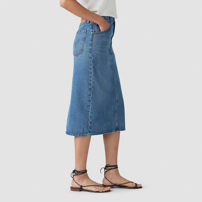 Levi’s Women’s High-Rise Back Slit Skirt