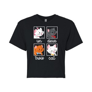 Women's - Disney - Cats & Dogs Cropped Graphic T-Shirt - 1 of 4