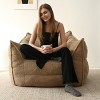Clearance Sales Teddy Bean Bag Accent Chair,Teddy Minimalist Bean Bag Arm Chair & Lounger,Accent Chair With Ottoman-Maison Boucle - 3 of 4