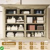 9 Drawer Dresser for Bedroom Dressers & Chests of Drawers w/ Ornately Carved Metal Handles - 4 of 4