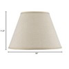 Cal Lighting Hardback Fine Burlap Shade - 2 of 2