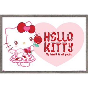 Trends International Hello Kitty: 25 Valentine's Day - Rose Framed Wall Poster Prints - 1 of 4
