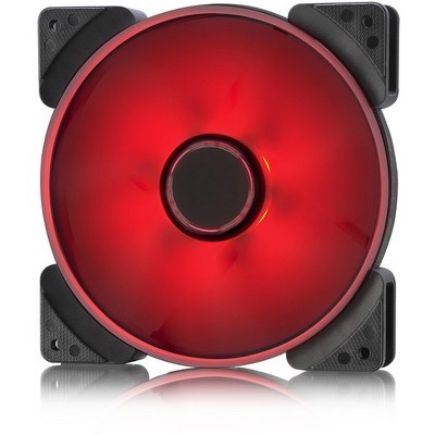 Fractal Design Prisma SL-14 Cooling Fan - 63.3 CFM - 19.4 dB(A) Noise - LLS Bearing - 3-pin - Red LED - 11.4 Year Life