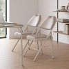 Metal Foldable Chair with and Non-Slip Feet Pads, Pu Party Chairs for Indoors and Outdoors, Room, Dining Room, in 1 Box - 4 of 4