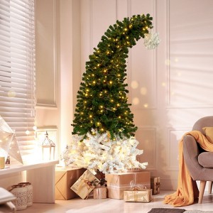 6 FT Santa Hat Style Pre-lit Artificial Christmas Tree - 1 of 4