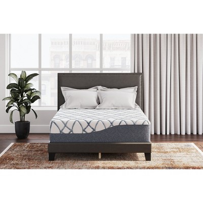 Queen Blue and White Adjustable Memory Foam Mattress