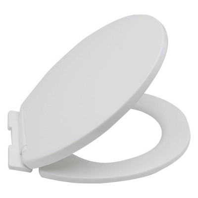 Aghana Digitals White Round Toilet Seat with Slow Close Cover, Quick Release Hinges, Easy Install &