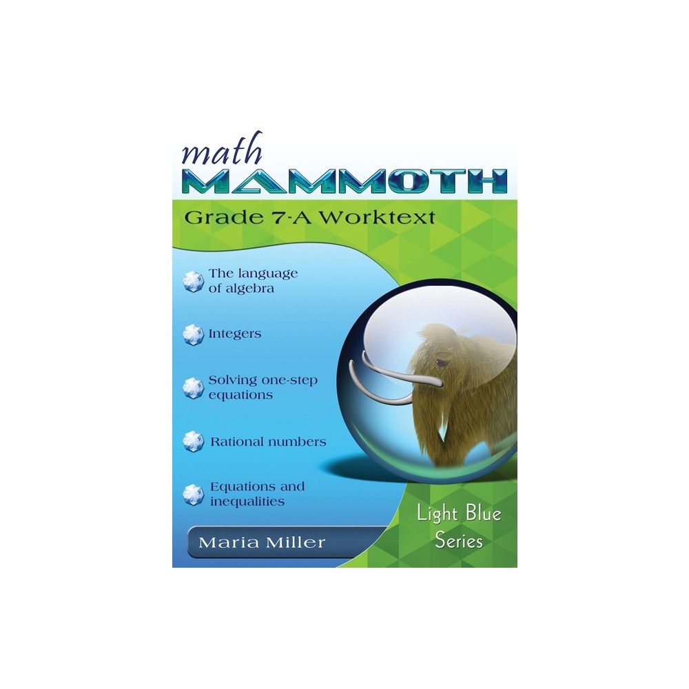 Math Mammoth Grade 7-A Worktext - by Maria Miller (Paperback)