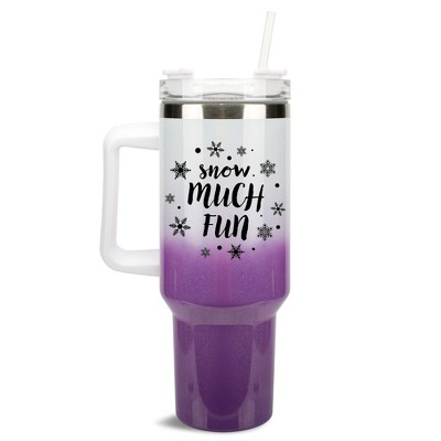 Elanze Designs Faith Hope Love Stars 40 oz. Stainless Steel, Large Water Bottle Coffee Mug, Spill & Leak Resistant, Thermal Travel Tumbler with