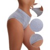 INSPIRE CHIC Women's Cotton High Waist Briefs Breathable Underwear, Available in Plus Size 3 Packs - 3 of 4