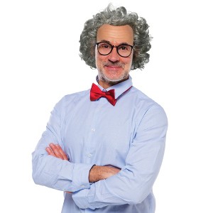 Dress Up America Old Man Wig - White Bald Cap Wig for Adults - 1 of 1