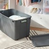 45gal Latching Storage Tote - Brightroom™: Portable Plastic Container with Lid, Universal Storage, Gray, 45 Gallon Capacity - image 2 of 4