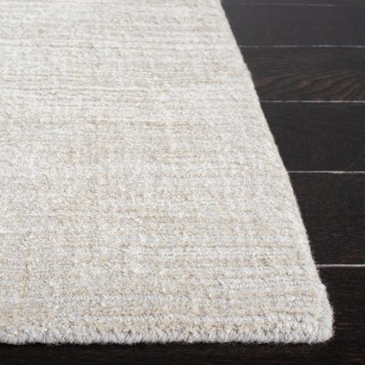 Beige Hand-Knotted Cotton Area Rug 4x6 Feet