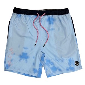 Men's NEFF La Bodega Hot Lap Blue Hot Tub Swim Trunks - 1 of 4