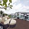 Plastic Interlocking Deck Tiles, 12.00"x12.00" (Pack of 44), for Patio, Outdoor Waterproof, All Weather - 4 of 4