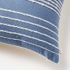 18"x18" Textured Bead Stripe Square Throw Pillow - Hearth & Hand™ with Magnolia - 4 of 4
