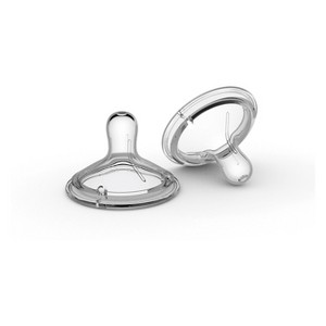 nanobebe 2pk Baby Bottle Silicone Nipple - 1 of 3
