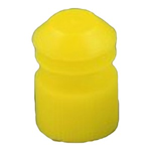 McKesson Tube Closure Flanged Plug Cap Yellow Polyethylene 177-118240Y 1000 per Bag - 1 of 1
