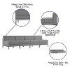 Flash Furniture HERCULES Imagination Series 4 Piece Gray LeatherSoft Waiting Room Lounge Set - Reception Bench - 3 of 4