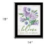 HomeRoots Bloom Where You Are Planted Black Framed Print Wall Art - 3 of 3