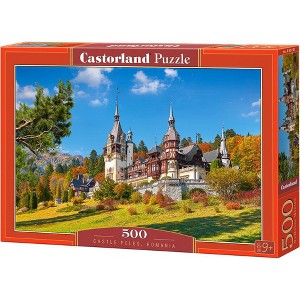 500 Piece Jigsaw Puzzle, Castle Peles, neo-Renaissance castle, Romania , Adult Puzzle, Castorland B-53292 - 1 of 4