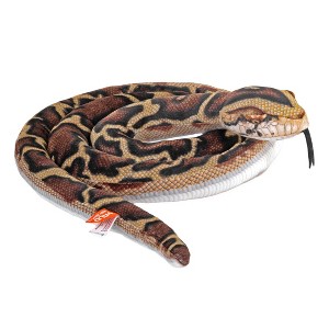 Wild Republic Snake Living Earth Burmese Python, Stuffed Animal, 60 ...