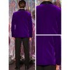 INSPIRE CHIC Men's Slim Fit One Button Shawl Lapel Wedding Tuxedo Velvet Blazer - 4 of 4
