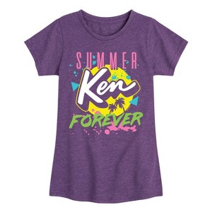 Girls' - Barbie - Ken Fitted Short Sleeve Graphic T-Shirt - 1 of 3