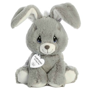 Aurora Small Floppy Bunny Grey Precious Moments Inspirational Stuffed Animal Gray 9" - 1 of 4
