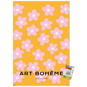 Trends International Art Bohème - Pink Flowers Unframed Wall Poster Prints - 1 of 4