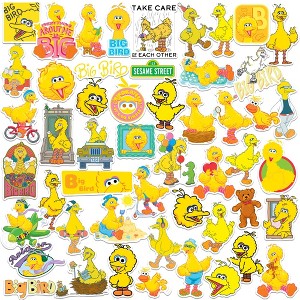 Sesame Street Big Bird 50ct Vinyl Large Deluxe Stickers Variety Pack of 50 - 1 of 4
