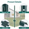 Metal Fence Posts Pack of 10, No Dig u Posts for Garden Yard, Heavy Duty Step-in Fence Stakes, Sturdy Fence Poles for Easy Installation - 4 of 4
