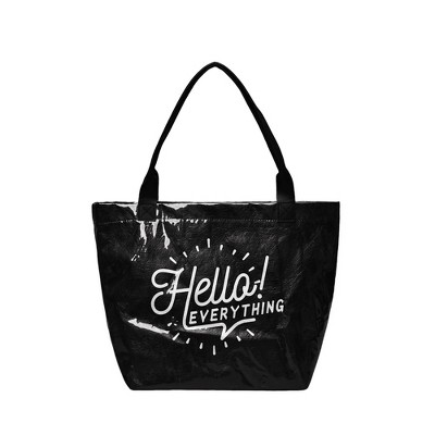 MaseiKar Eco Chic Kraft Paper Tote Bag with Reinforced PVC Coating Stylish Durable Shoulder Bag for Women Fashionable Everyday Essential