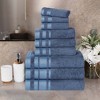 Cotton Medium Weight 9 Piece Bathroom Towel Set by Blue Nile Mills - 2 of 4