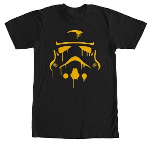 Men's Star Wars Halloween Dripping Stormtrooper Helmet T-Shirt - 1 of 4