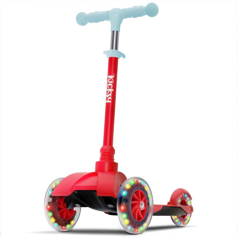 Kicksy Kids Scooter With Adjustable Height and LED Wheels, 1 of 2