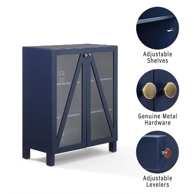 Navy Poplar and Birch Stackable Kitchen Storage Pantry