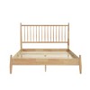Queen Size Wooden Platform Bed with Headboard for Bedroom - 4 of 4