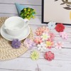 Unique Bargains Silk Handmade Artificial Multi-layered Artificial Flower Heads 50 Pcs - 4 of 4
