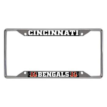 NFL Cincinnati Bengals Stainless Steel License Plate Frame