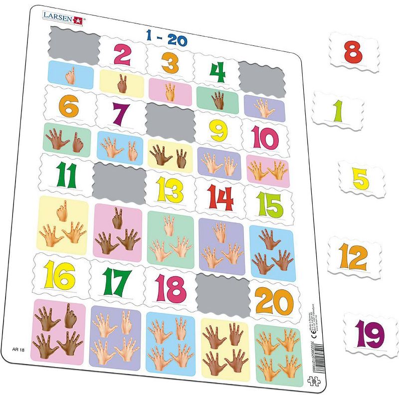 Larsen Puzzles Counting 1-20 Kids Jigsaw Puzzle - 20pc, 3 of 6