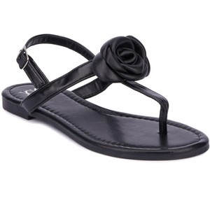 New York & Company Women's Rosette Flat Sandal - 1 of 4
