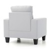Upholstered Club Chair with Compact and Comfortable Seating for Living Room - 4 of 4