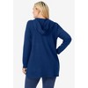 Woman Within Women's Plus Size Waffle-Thermal Lace-Up Hoodie - image 3 of 4