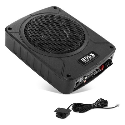 BOSS Audio Systems BAB8 8 Inch 800 Watt Max Enclosed Amplified Car Subwoofer Box with Remote Switch, Black