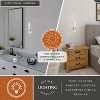 VAXCEL Bari 1 Light Contemporary Wall Sconce with Clear Cylinder Glass - 2 of 4