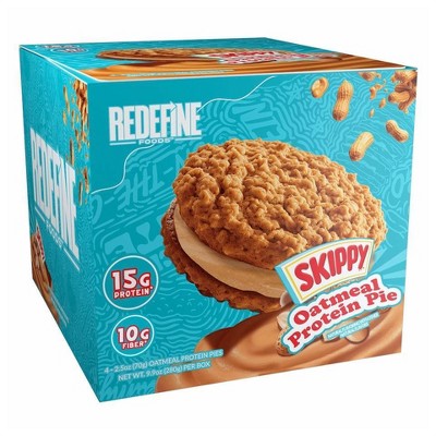 Redefine Foods Skippy Peanut Butter Flavor Oatmeal Protein Pie - 10oz/4ct