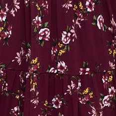 burgundy floral