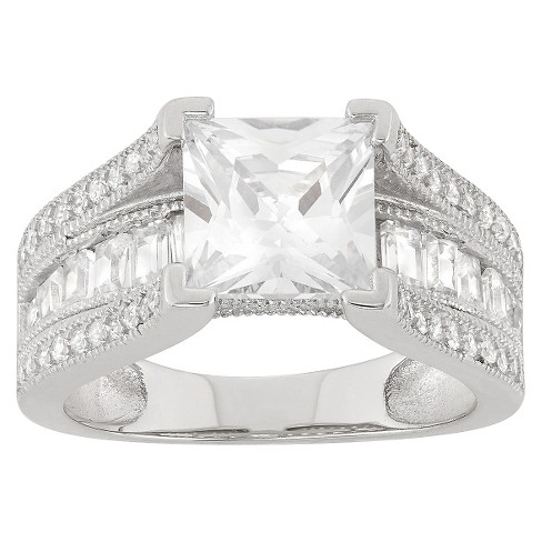 Target cubic zirconia deals engagement ring