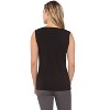 Rekucci Women's Super Soft Knit Cowl Neck Sleeveless Top – Versatile Casual to Dressy Style - 3 of 3